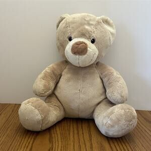 Build A Bear Happy Teddy Bear Plush 11 Inch Sitting Tan Brown Stuffed Animal Toy